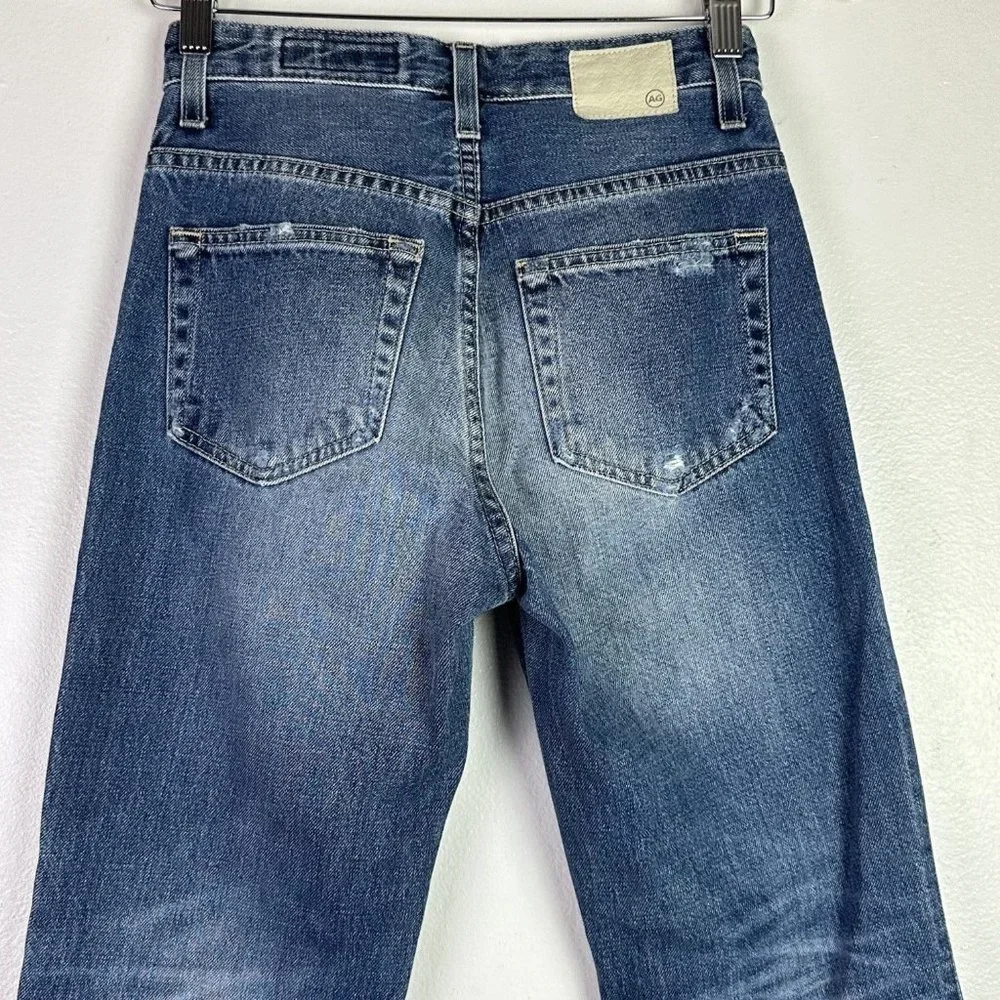 AG Jeans Rhett High Rise Waist Tomboy Boyfriend Vintage Distressed Wide Leg - Picture 5 of 6